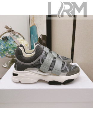 Dior D-Wander Sneakers in Grey Camouflage Technical Fabric 2021 
