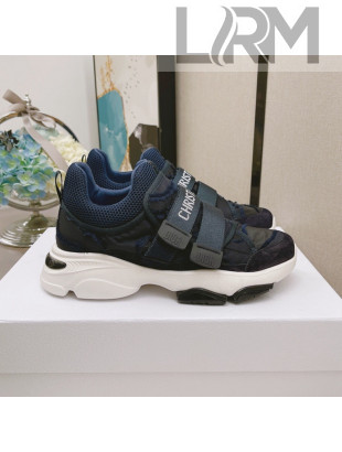 Dior D-Wander Sneakers in Camouflage Technical Fabric Black/Blue 2021 06