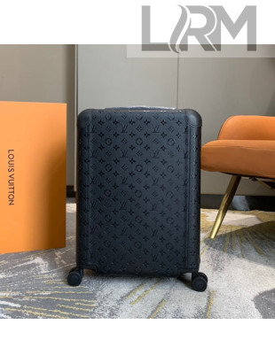 Louis Vuitton Horizon 55 Luggage Travel Bag in Monogram Leather Black 2021 01