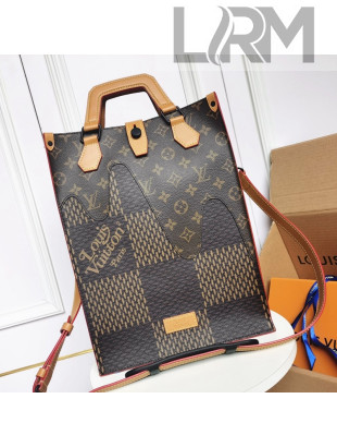 Louis Vuitton Mini Tote Bag in Giant Damier Ebene and Monogram Canvas N403558 2021
