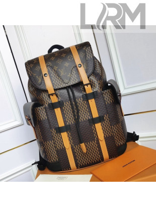 Louis Vuitton Christopher PM Backpack in Giant Damier Ebene and Monogram Canvas N40355 2021
