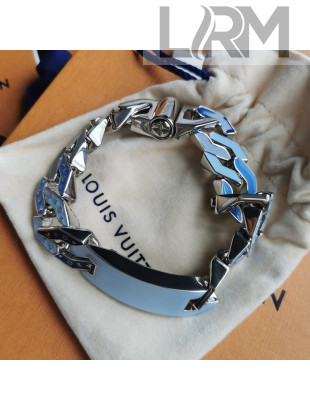 Louis Vuitton Cuban Chain Bracelet Blue 2021 48
