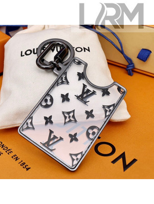 Louis Vuitton Transparent LV Prism ID Holder Bag Charm and Key Holder Black 2021 