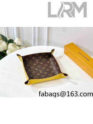 Louis Vuitton Monogram Canvas and Leather Tray 25cm Yellow 2021 44