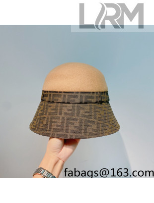 Fendi Wool Bucket Hat Brown 2021 62