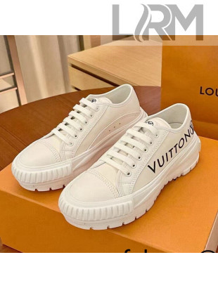 Louis Vuitton LV Squad Canvas and Leather Low-top Sneakers White 2021 