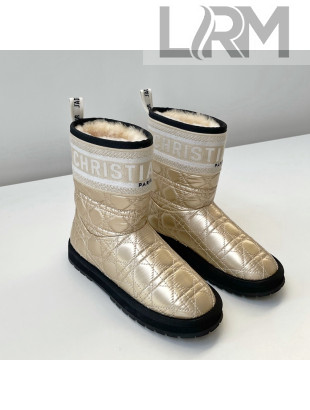 Dior Oblique Snow Ankle Boots Gold 2021 13