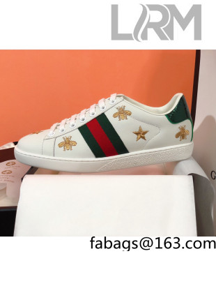 Gucci Ace Sneakers with Bee and Web White 2022 39