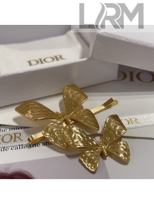 Dior Butterfly Headband Gold 2022 13