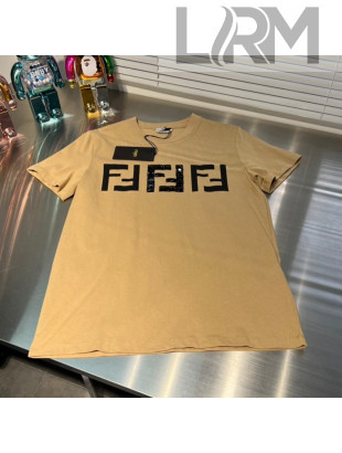 Fendi Cotton T-Shirt Khaki 2022 09
