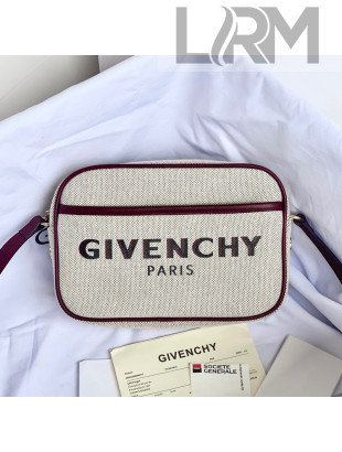 Givenchy Bond Camera bag White Canvas/Brown Leather 2021