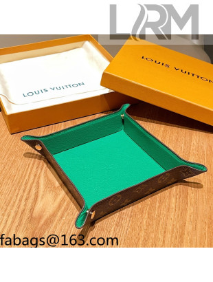 Louis Vuitton Monogram Canvas and Leather Tray 20cm Green 2021 07