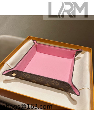 Louis Vuitton Monogram Canvas and Leather Tray 20cm Pink 2021 06
