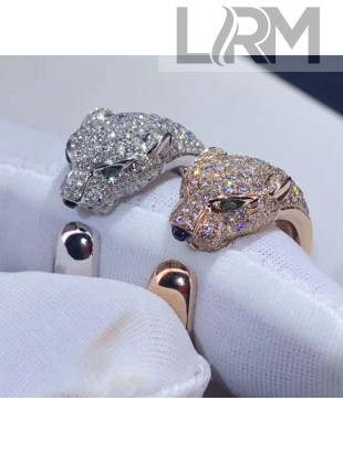 Cartier Nologo Panthère de Ring with Paved Diamonds 14