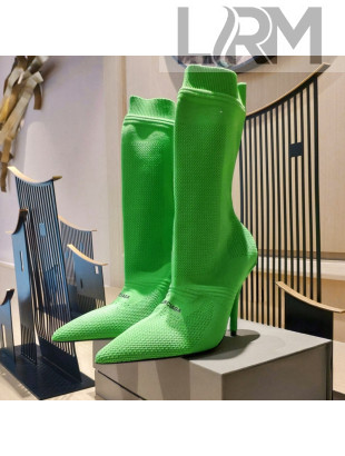 Balenciaga Knit Mid-Half Boots 9cm Green 2021 31