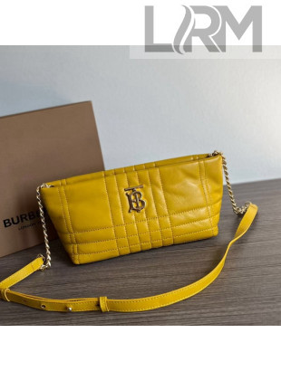 Burberry Small Quilted Lambskin Soft Lola Shoulder Bag Yellow 2022 804622