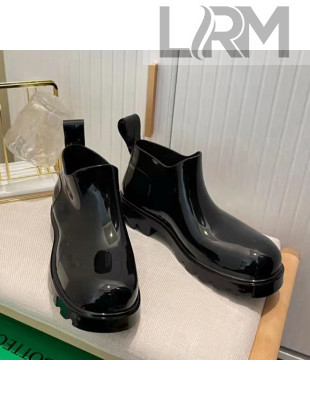 Bottega Veneta Shine Rubber TPU Ankle Boots Black 2022