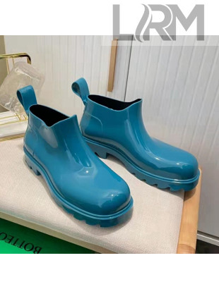 Bottega Veneta Shine Rubber TPU Ankle Boots Blaster Blue 2022