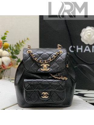 Chanel Duma Calfskin Mini Backpack Black 2021 