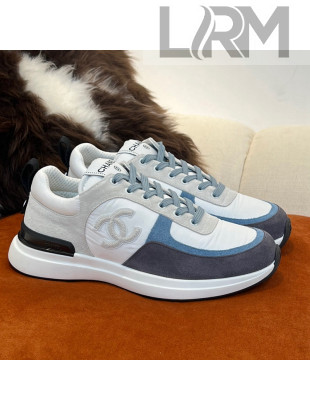 Chanel Fabric & Suede Sneakers G38299 Gray 2022 032506