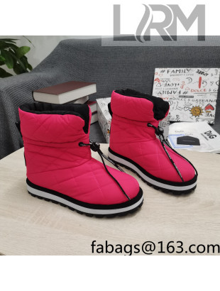 Dolce & Gabbana DG Down Snow Ankle Boots Pink 2021 21