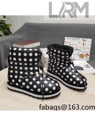 Dolce & Gabbana DG Dotted Down Snow Ankle Boots Black/White 2021 15