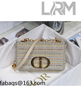 	 Dior Small Caro Bag in in Multicolor Stripes Embroidery 2021