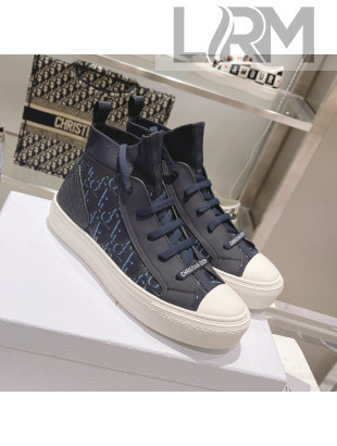 Dior Walk'n'Dior Sneakers in Deep Blue Oblique Technical Mesh 2021 52