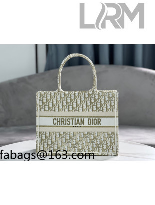 Dior Medium Book Tote Bag in Gold Oblique Embroidery M1286 2022 16