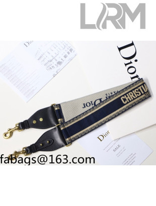 Dior 'Christian Dior' Embroidered Strap Blue/Beige 2022 42