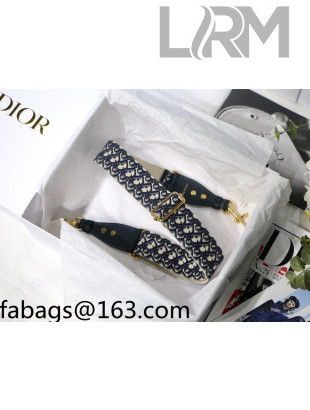 Dior Oblique Embroidered Strap Blue/Beige 2022 46