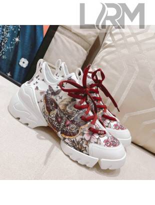 Dior D-Connect Sneaker in Red Butterfly Technical Fabric 2022