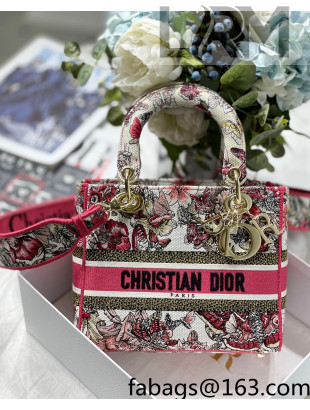 Dior Medium Lady D-Lite Bag in Multicolor Butterfly Embroidery 2022 85