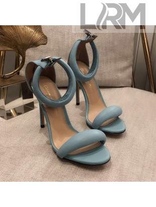 Gianvito Rossi Leather Heel Sandals 7.5/10.5cm Blue 2021 72