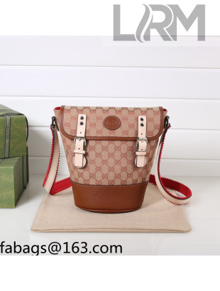 Gucci GG Canvas Shoulder Bag 630819 Apricot 2021 