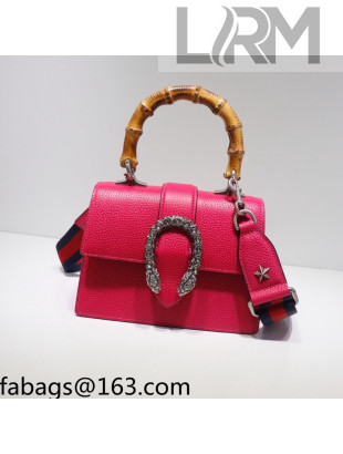 Gucci Dionysus Mini Bamboo Top Handle Bag 523367 Pink 2021 