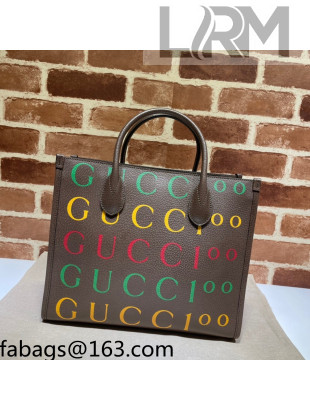 Gucci 100 Men's Small Tote bag 680956 Brown 2021 