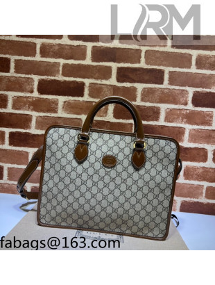 Gucci GG Canvas Business Bag 674143 Beige 2021