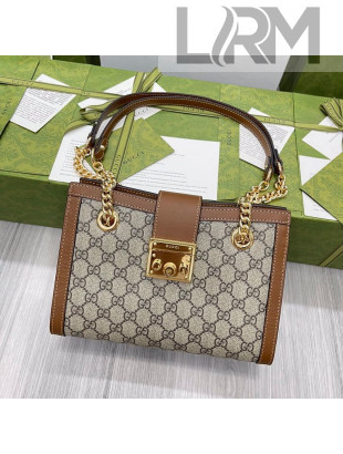 Gucci Padlock Small GG Canvas Shoulder Bag 498156 Beige/Brown 2022