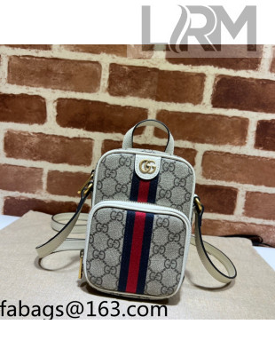 Gucci Ophidia GG Canvas Mini Bag ‎671682 Beige/White 2022
