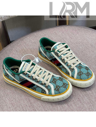 Gucci Tennis 1977 Sneakers in Blue Crystal GG Canvas 2022 17