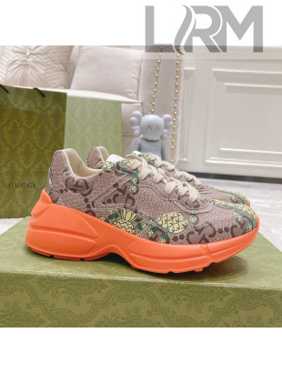 Gucci Rhyton Pineapple Sneakers Beige/Orange 2022 032552