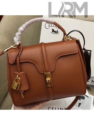 Celine Smooth Calfskin Small 16 Bag Tan 2019