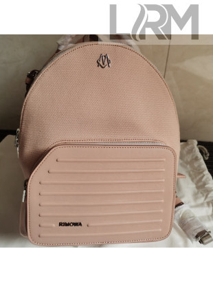 Rimowa Never Still Canvas and Leather Backpack Desert Rose Pink 2022