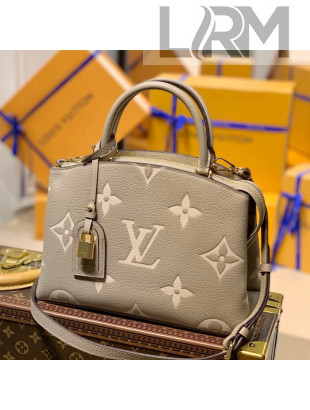 Louis Vuitton Petit Palais Tote Bag in Monogram Leather M58914 Grey/Beige 2021