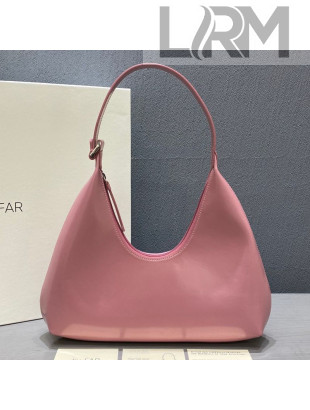 By Far Amber Pink Semi Patent Leather Hobo Bag 2020