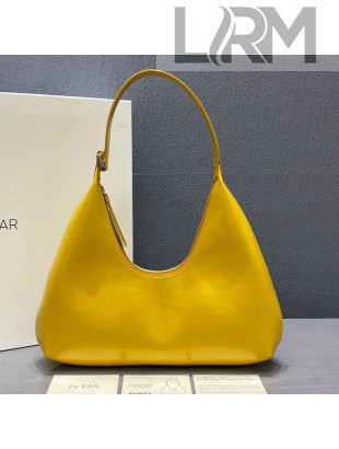 By Far Amber Yellow Semi Patent Leather Hobo Bag 2020
