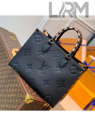 Louis Vuitton OnTheGo MM Tote Bag with Leopard Print M58522 Black 2021 Wild at Heart