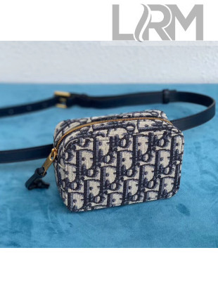 Dior Oblique Canvas Mini Belt Bag Deep Blue 2020