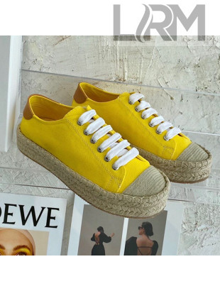JW Anderson Canvas Espadrille Sneakers Yellow 2021